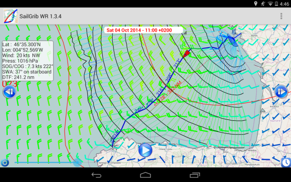 SailGrib WR Satellite Weather